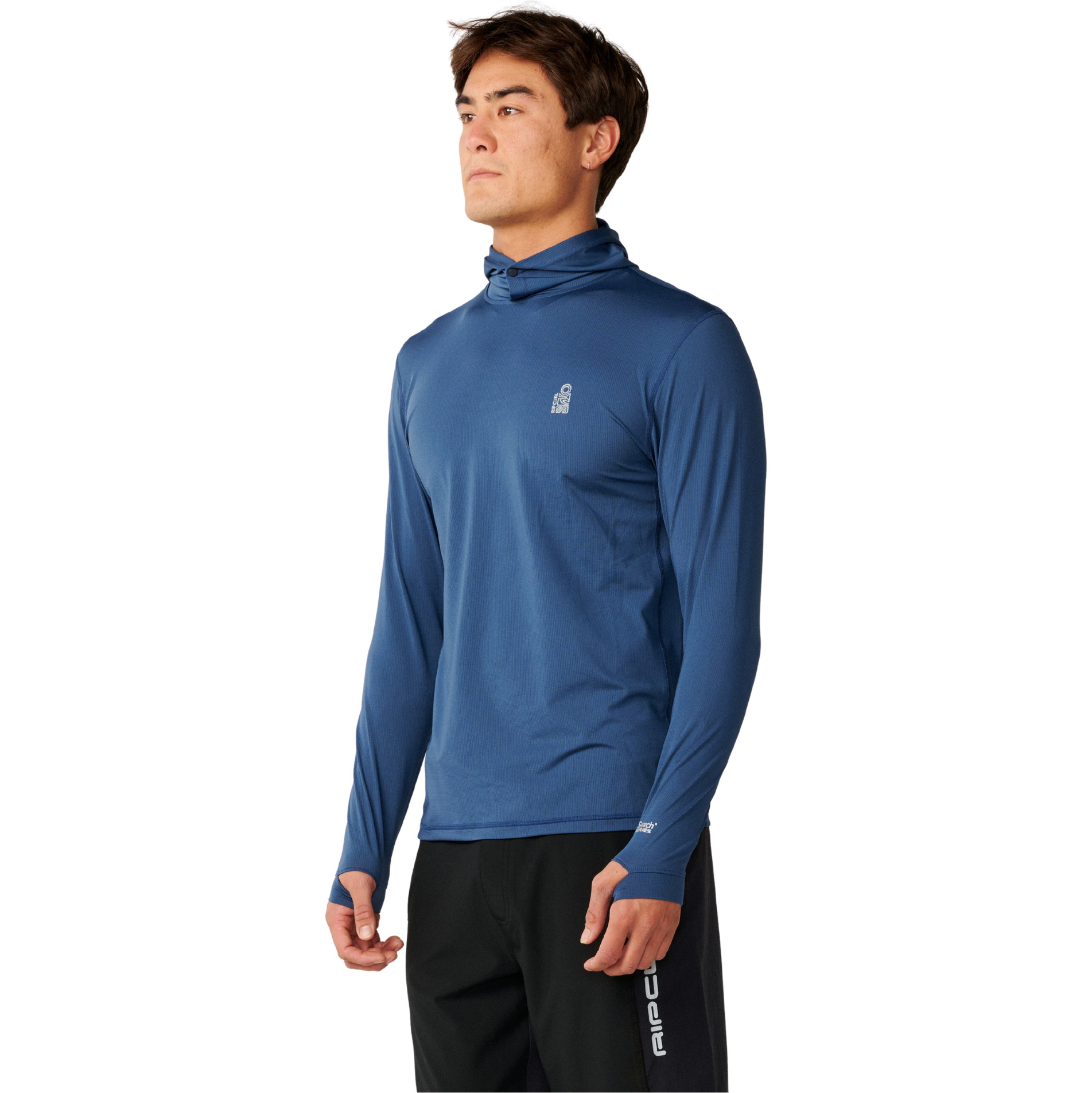 2026 Rip Curl Mens S-Series UPF Hooded Rash Vest 182MRV - Light Navy